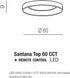 Потолочный светильник Azzardo SANTANA TOP 60 CCT CO + REMOTE CONTROL AZ4990 32094 фото 3