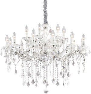 Хрустальная люстра Ideal lux Florian SP18 Cromo (075150) 16346 фото