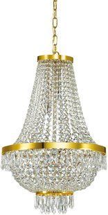 Хрустальная люстра Ideal lux Caesar SP9 Oro (114736) 18497 фото