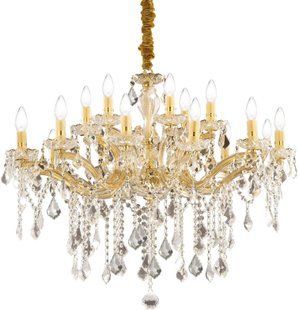 Хрустальная люстра Ideal lux Florian SP18 Oro (075181) 16347 фото
