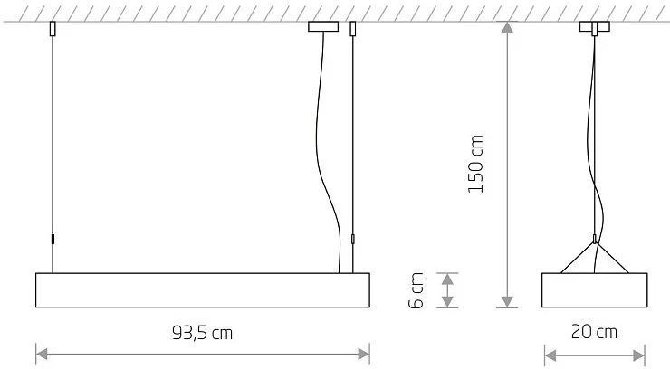 Подвес Nowodvorski 7545 SOFT LED WHITE 90X20 ZWIS PL 26447 фото