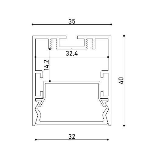 Світильник лінійний підвісний KLOODI KD-KLP3540 1200 36W 4K BK KLOODI_KD-KLP3540 1200 36W 4K BK фото