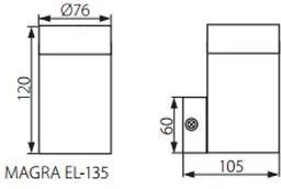 Вулична підсвітка фасаду Kanlux Magra EL-135 (18010) 16499 фото