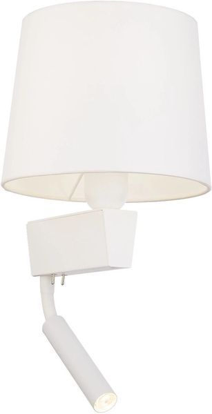 Бра с лампой для чтения Nowodvorski 8216 CHILLIN WHITE II WH PL 25999 фото