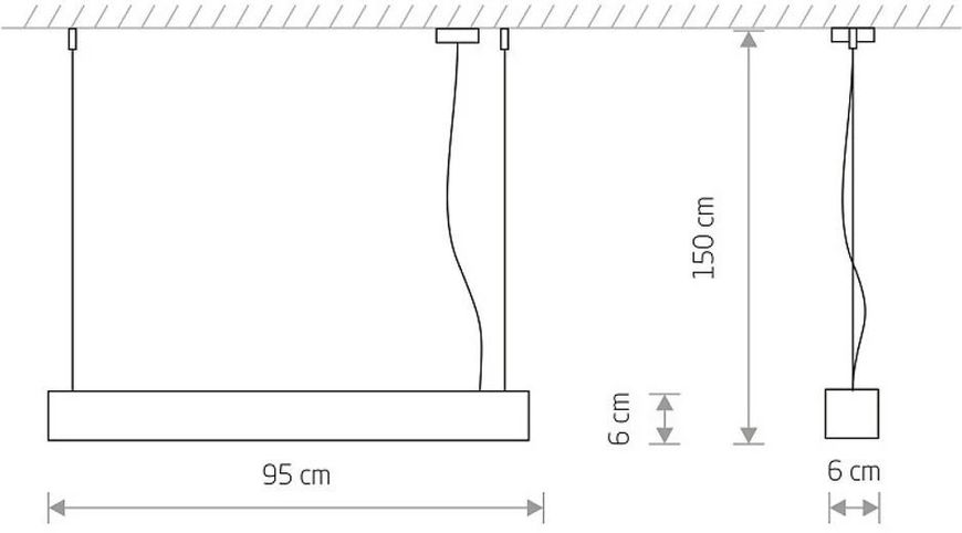 Подвес Nowodvorski 7547 SOFT LED WHITE 90X6 ZWIS PL 26449 фото