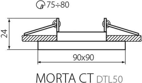 Хрустальный точечный светильник Kanlux MORTA CT-DTL50-SR (26718) 17000 фото