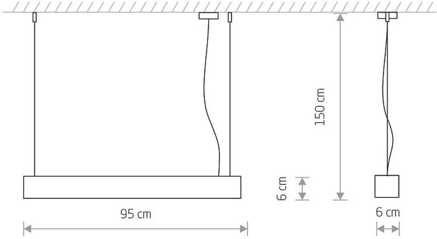 Подвес Nowodvorski 7535 SOFT LED GRAPHITE 90X6 ZWIS PL 26450 фото