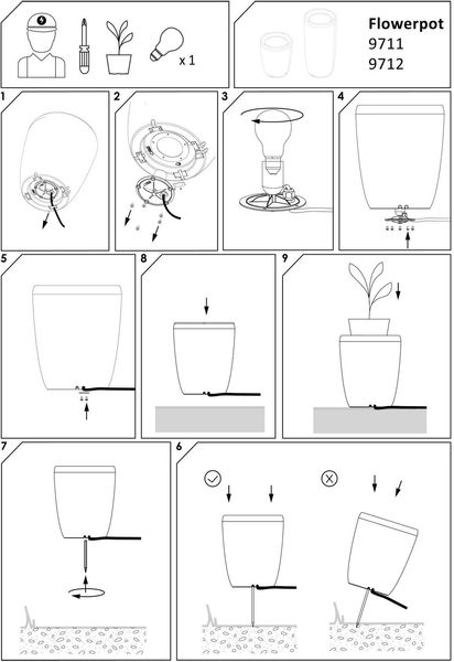 Декоративный уличный светильник Nowodvorski 9712 FLOWERPOT 10452 фото