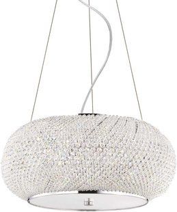 Хрустальная люстра Ideal lux Pasha SP6 Cromo (082158) 16385 фото