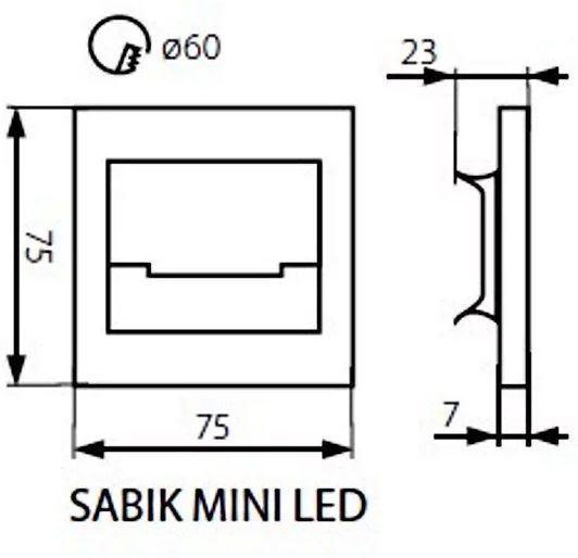 Вбудована підсвітка Kanlux 23109 Sabik Mini LED WW 19654 фото