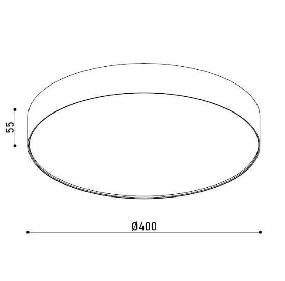 Світильник стельовий MONZA KLOODI KD-MONZA400 48W 3К WH KLOODI_KD-MONZA400 48W 3К WH фото