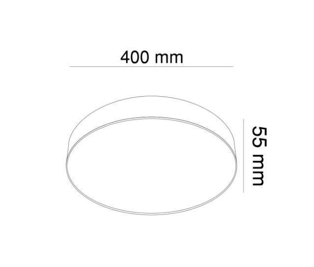 Світильник стельовий MONZA KLOODI KD-MONZA400 48W 3К WH KLOODI_KD-MONZA400 48W 3К WH фото