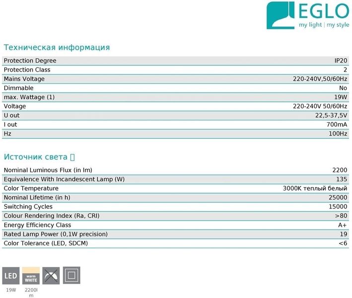 Подвес Eglo 96863 Manresa 13256 фото