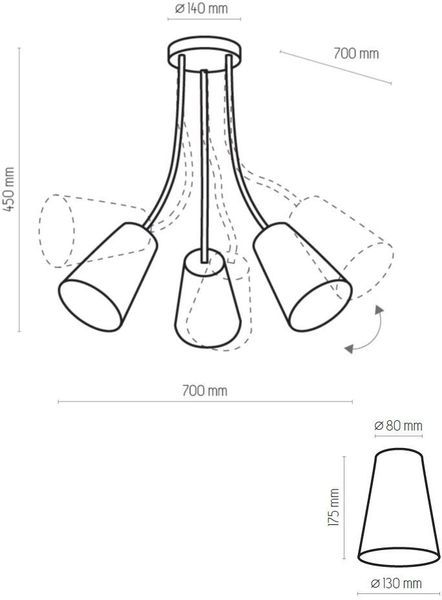 Дитяча люстра TK LIGHTING 1711 24457 фото