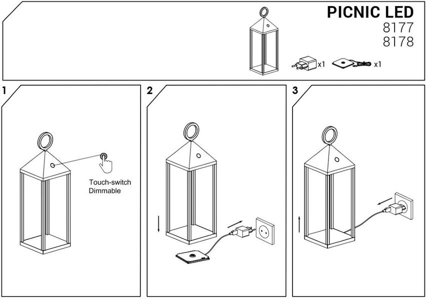 Декоративный уличный светильник Nowodvorski 8177 PICNIC 24361 фото