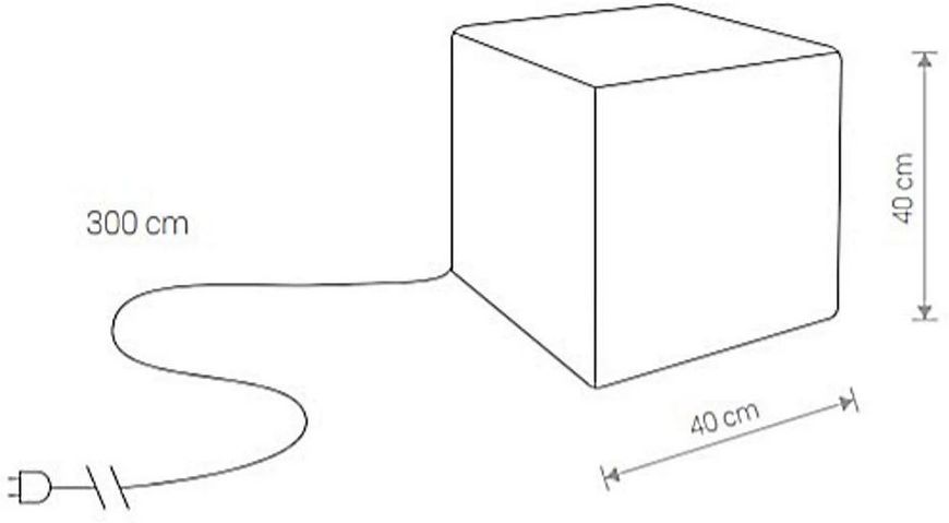 Декоративний вуличний світильник Nowodvorski 8966 Cumulus Cube M 10186 фото