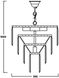 Хрустальная люстра Zuma Line Amedeo Pendant 17106/4+1-CHR 19864 фото 2