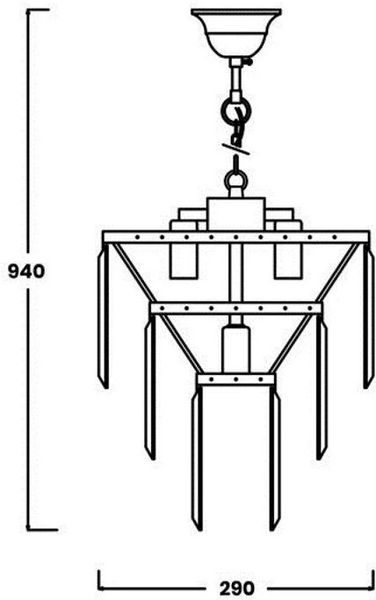 Хрустальная люстра Zuma Line Amedeo Pendant 17106/3+1-CHR 19865 фото