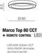 Потолочный светильник Azzardo MARCO TOP 80 CCT WH + REMOTE CONTROL AZ5034 32066 фото 3