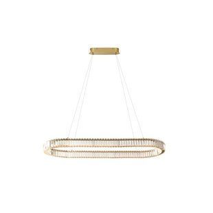 Кришталева люстра Azzardo SPARK OVAL PENDANT 120 CCT DIMM GO + REMOTE CONTROL AZ6711 AZ6711 фото