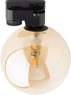 Трековий світильник TK Lighting TRACER 4924, 1 контур, чорний, G9, бурштинове скло 33320 фото
