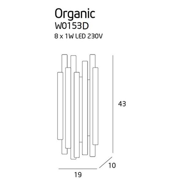 Бра декоративное Maxlight W0153D Organic Copper 10670 фото