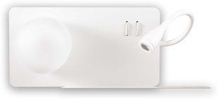 Бра з лампою для читання Ideal lux Book-2 AP2 Bianco (174822) 18422 фото