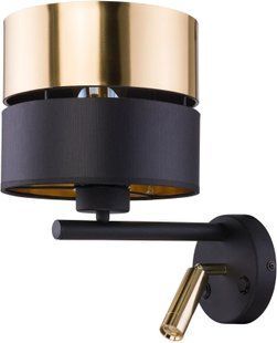 Бра з лампою для читання TK lighting 2579 Hilton Black 20787 фото