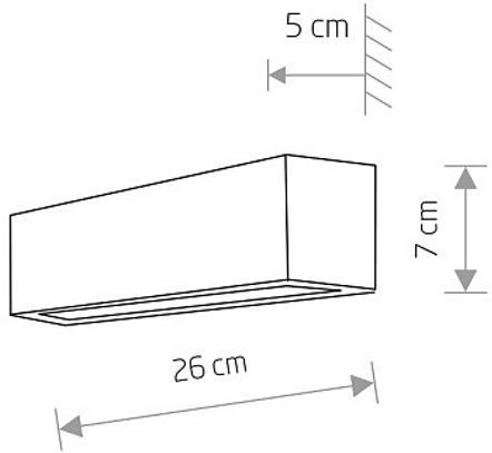 Декоративна підсвітка Nowodvorski 6354 STRAIGHT WALL SILVER 10387 фото