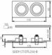 Точечный врезной светильник Kanlux Seidy CT-DTL250-B (18284) 16487 фото 2