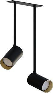 Люстра сучасна Nowodvorski 7674 MONO LONG II BLACK/GOLD PL 26173 фото