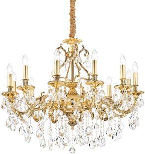 Хрустальная люстра Ideal lux Gioconda SP12 Oro (164960) 18523 фото