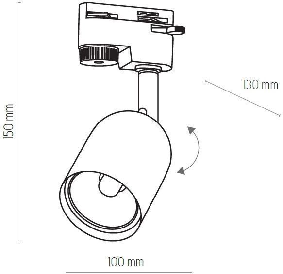 Трековий світильник TK Lighting TRACER 4496, 1 контур, білий 24473 фото