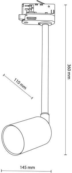 Трековый светильник TK Lighting TRACER TOP LONG 4931, 3 контура, черный, GU10 33324 фото