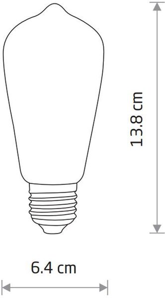 Декоративна лампа Nowodvorski 10594 Vintage Led Bulb 32224 фото