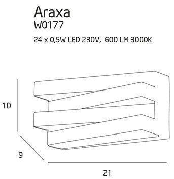 Декоративная подсветка Maxlight W0177 Araxa 10675 фото