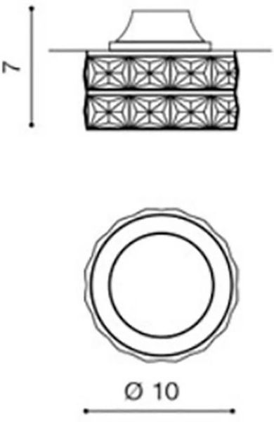 Хрустальный точечный светильник Azzardo Ester 2 DM1000-2-CH (AZ1451) 17527 фото