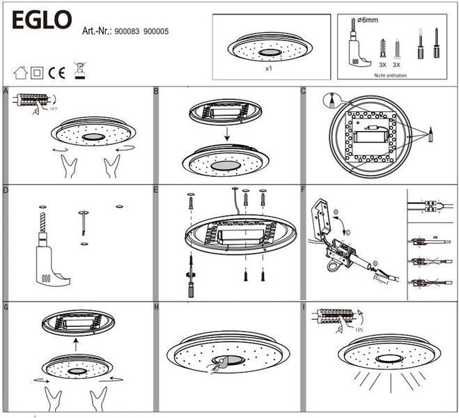 Потолочный светильник Eglo 900005 LANCIANO-Z 31678 фото