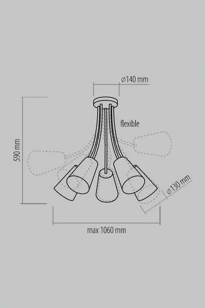 Дитяча люстра TK lighting 2107 Wire Colour 16680 фото