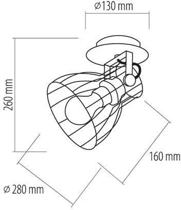 Бра спрямованого світла TK lighting 2120 Alano Black 16681 фото