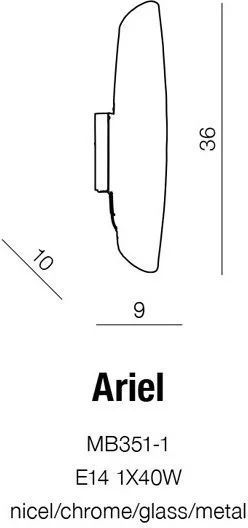Настінний світильник Azzardo Ariel MB351-1 (AZ0264) 18038 фото