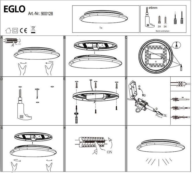 Потолочный светильник Eglo 900128 KRISTALLEFFEKT 31588 фото