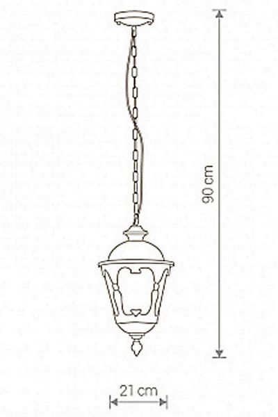 Уличный подвесной светильник Nowodvorski 4684 Tybr 10040 фото