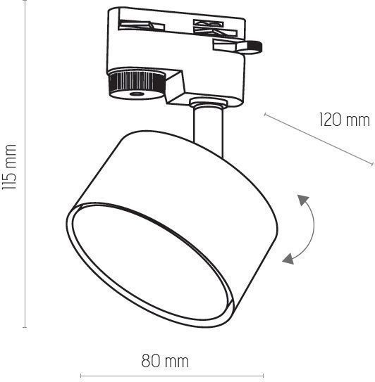Трековий світильник TK Lighting TRACER 4397, 1 контур, білий 24440 фото